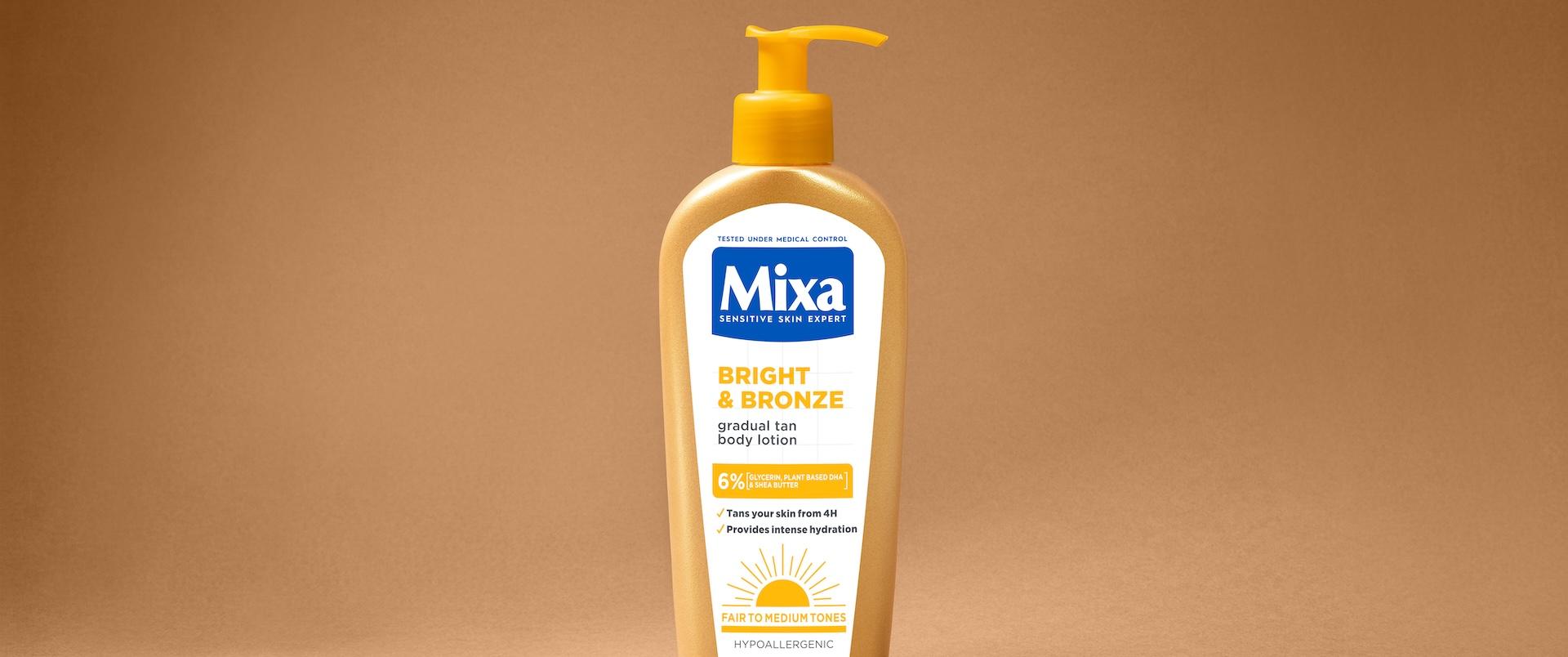 Balsam brązujący Mixa Bright & Bronze &ndash; szybka opalenizna bez plam 